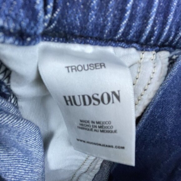 Hudson Jeans Womens 24 Wide Leg Paper Bag Belted Baggy Denim Trouser Dancehall - Picture 9 of 10